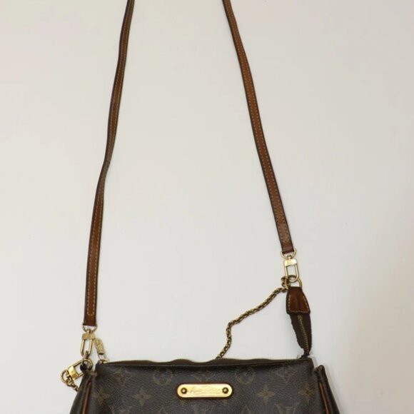 Louis Vuitton Monogram Pochette Eva Crossbody Shoulder Handbag *READ* - Picture 1 of 16